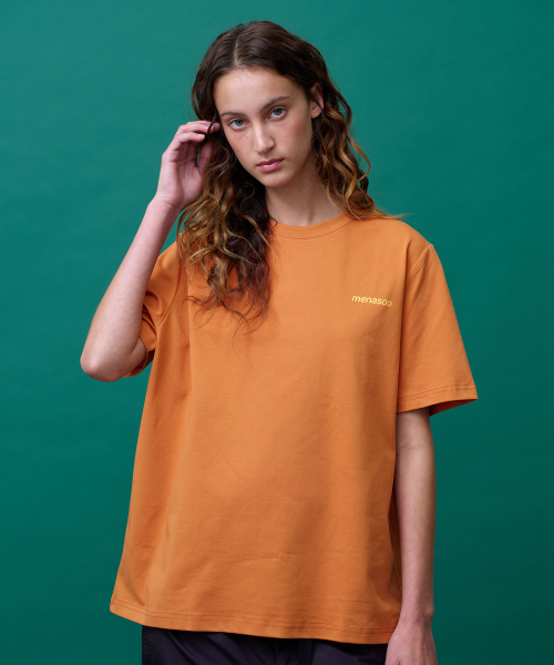 MENASOO（ミナス）の「Sorona No Rush T Shirt (Basic Fit)_Orange（Tシャツ/カットソー・レディース・オレンジ・S/L/2XL）」の5枚目の写真