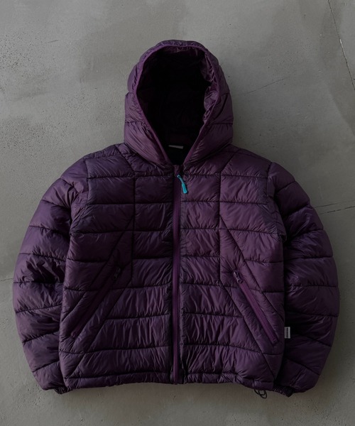 WISH FOR EVER(ウィッシュフォーエバー)の「MICROFIBER DRAW CODE PADDING HOODIE JACKET/マイクロファイバードローコードパディングフーディージャケット(ダウンジャケット/コート・メンズ・ネイビー/オリーブ/パープル/ブラック/グレー/ブルー・MEDIUM/LARGE/SMALL)」の6枚目の写真