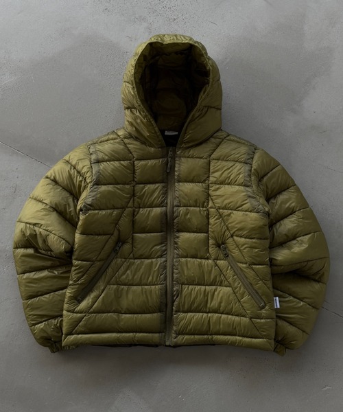 WISH FOR EVER(ウィッシュフォーエバー)の「MICROFIBER DRAW CODE PADDING HOODIE JACKET/マイクロファイバードローコードパディングフーディージャケット(ダウンジャケット/コート・メンズ・ネイビー/オリーブ/パープル/ブラック/グレー/ブルー・MEDIUM/LARGE/SMALL)」の4枚目の写真