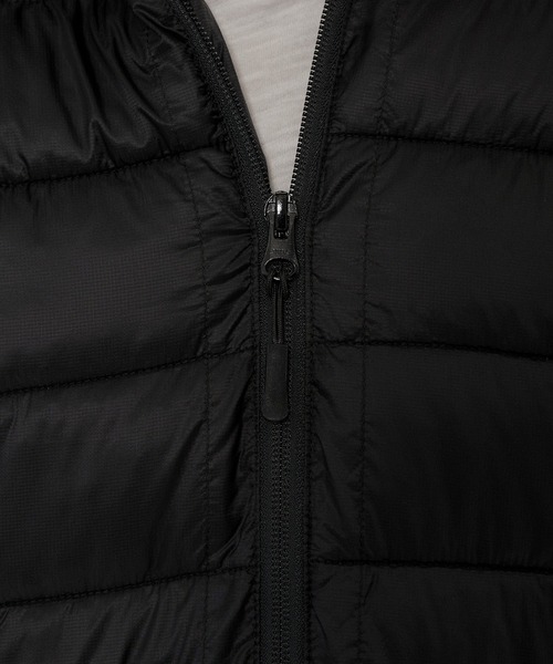 WISH FOR EVER(ウィッシュフォーエバー)の「MICROFIBER DRAW CODE PADDING HOODIE JACKET/マイクロファイバードローコードパディングフーディージャケット(ダウンジャケット/コート・メンズ・ネイビー/オリーブ/パープル/ブラック/グレー/ブルー・MEDIUM/LARGE/SMALL)」の19枚目の写真