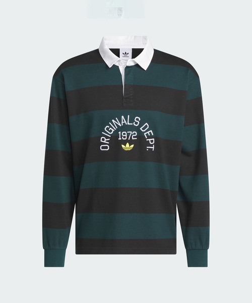adidas(アディダス)の「アディダス オリジナルス デプト ストライプポロシャツ / アディダスオリジナルス adidas Originals(ポロシャツ・メンズ・ブラック・SMALL/MEDIUM/LARGE/X-LARGE/XX-LARGE/X-SMALL/3XL)」の6枚目の写真