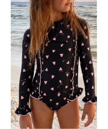 Rosy luce（ロージールーチェ）の「【SWIMWEAR KIDS】ROSY HEART FRILL KIDS SWIM （ロージーハートフリルキッズスイム）（水着）」