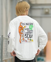 TOY MACHINE/トイマシーン バックプリント ロンT MTMFGLT3