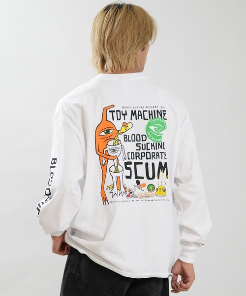 TOY MACHINE(トイ マシーン)の「TOY MACHINE/トイマシーン バックプリント ロンT MTMFGLT3(Tシャツ/カットソー・メンズ・オレンジ/ホワイト/ブラック・M/L/XL)」の5枚目の写真