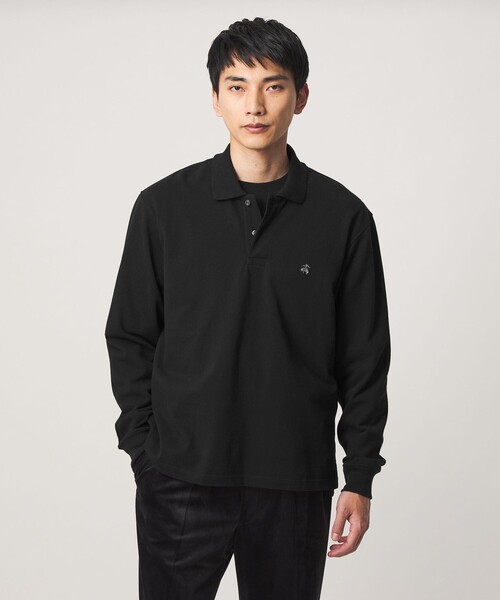 BROOKS BROTHERS(ブルックスブラザーズ)の「【別注】<Brooks Brothers>GLR カノコ ポロシャツ(ポロシャツ・メンズ・ダークブラウン/ダークグレー/ブラック・M/S/L)」の2枚目の写真