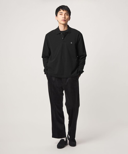 BROOKS BROTHERS(ブルックスブラザーズ)の「【別注】<Brooks Brothers>GLR カノコ ポロシャツ(ポロシャツ・メンズ・ダークブラウン/ダークグレー/ブラック・M/S/L)」の4枚目の写真