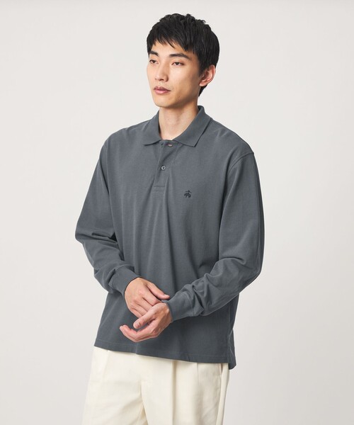 BROOKS BROTHERS(ブルックスブラザーズ)の「【別注】<Brooks Brothers>GLR カノコ ポロシャツ(ポロシャツ・メンズ・ダークブラウン/ダークグレー/ブラック・M/S/L)」の9枚目の写真