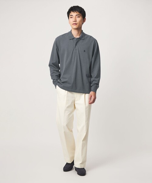BROOKS BROTHERS(ブルックスブラザーズ)の「【別注】<Brooks Brothers>GLR カノコ ポロシャツ(ポロシャツ・メンズ・ダークブラウン/ダークグレー/ブラック・M/S/L)」の10枚目の写真
