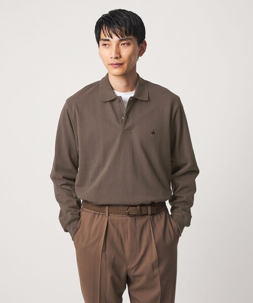 BROOKS BROTHERS(ブルックスブラザーズ)の「【別注】<Brooks Brothers>GLR カノコ ポロシャツ(ポロシャツ・メンズ・ダークブラウン/ダークグレー/ブラック・M/S/L)」の12枚目の写真