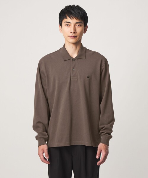 BROOKS BROTHERS(ブルックスブラザーズ)の「【別注】<Brooks Brothers>GLR カノコ ポロシャツ(ポロシャツ・メンズ・ダークブラウン/ダークグレー/ブラック・M/S/L)」の15枚目の写真