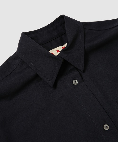 MARNI（マルニ）の「TROPICAL WOOL / シャツ（シャツ/ブラウス・レディース・ダークネイビー・36(S)/38(M)）」の3枚目の写真