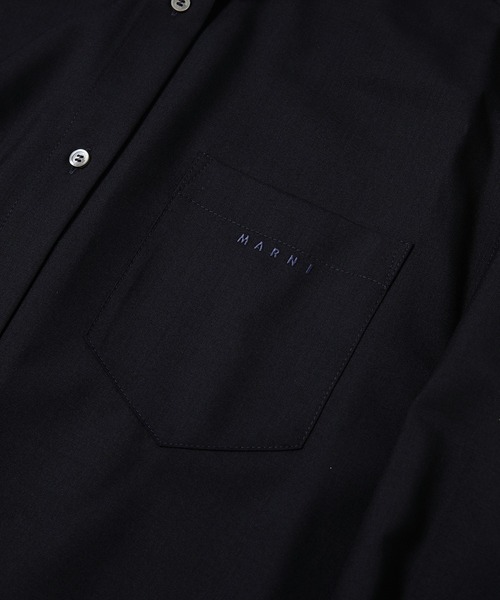 MARNI（マルニ）の「TROPICAL WOOL / シャツ（シャツ/ブラウス・レディース・ダークネイビー・36(S)/38(M)）」の4枚目の写真