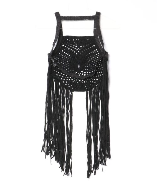 L.H.P(エルエイチピー)の「MACRAME KNIT TOPS(ニット/セーター・レディース・ブラック・1)」の2枚目の写真