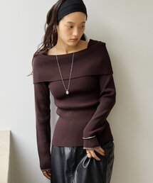 【Noka】オフショル風ニットプルオーバー《WEB限定》