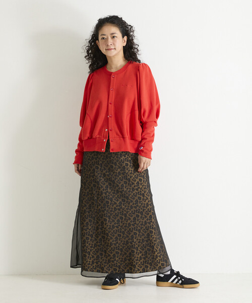 Champion(チャンピオン)の「Freada × Champion/チャンピオン 別注 パフスウェットカーディガン(カーディガン/ボレロ・レディース・グレー/オレンジ/ブラック・ONE SIZE)」の10枚目の写真