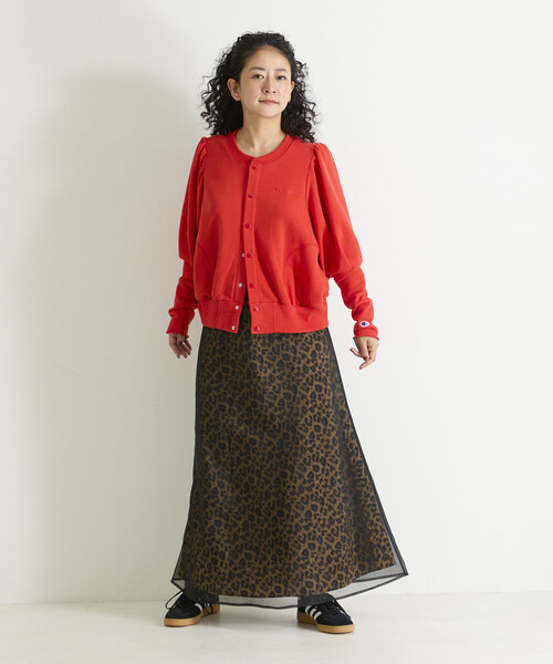 Champion(チャンピオン)の「Freada × Champion/チャンピオン 別注 パフスウェットカーディガン(カーディガン/ボレロ・レディース・グレー/オレンジ/ブラック・ONE SIZE)」の14枚目の写真