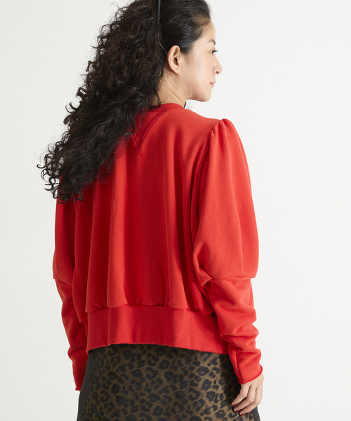 Champion(チャンピオン)の「Freada × Champion/チャンピオン 別注 パフスウェットカーディガン(カーディガン/ボレロ・レディース・グレー/オレンジ/ブラック・ONE SIZE)」の22枚目の写真