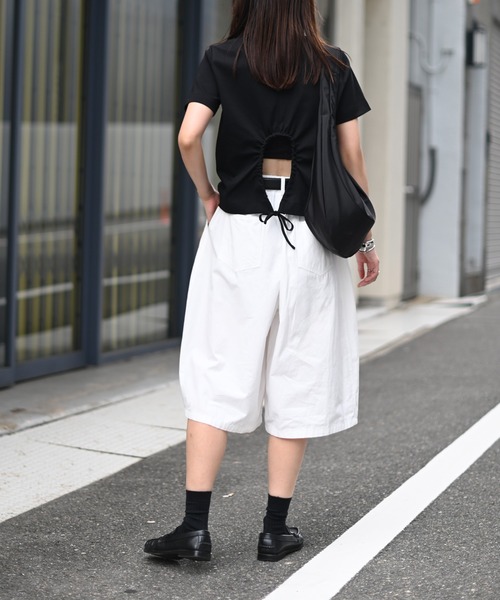 Marient(マリエント)の「バックオープンラウンドTEE(Tシャツ/カットソー・レディース・ホワイト・FREE)」の7枚目の写真