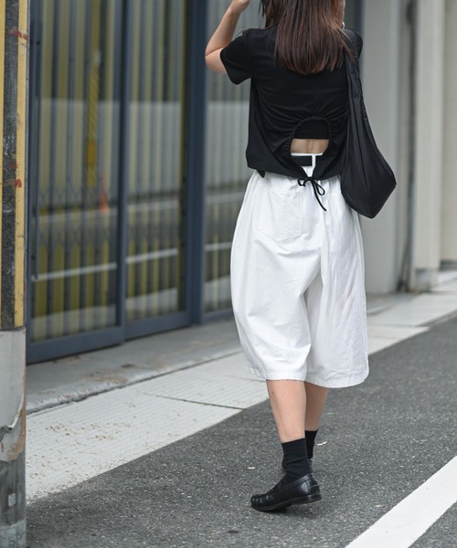 Marient(マリエント)の「バックオープンラウンドTEE(Tシャツ/カットソー・レディース・ホワイト・FREE)」の8枚目の写真
