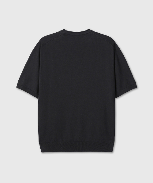 DIVEIN（ダイブイン）の「LOUNGE COTTON KNIT T-SHIRTS (BLACK)（Tシャツ/カットソー・メンズ・その他・1/2）」の3枚目の写真