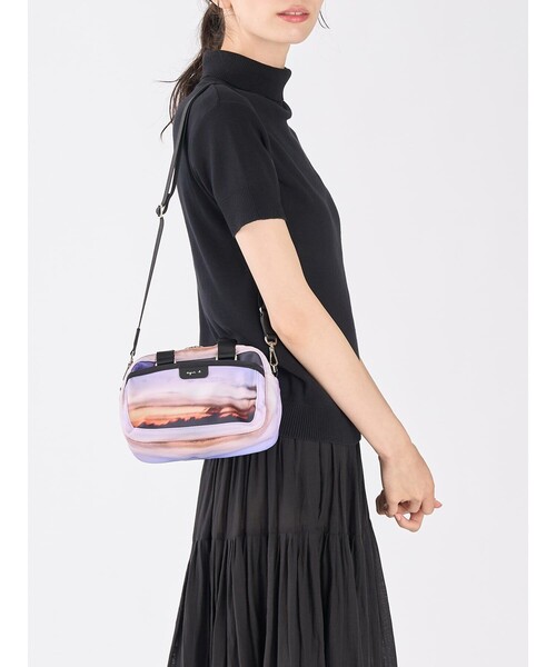 agnes b.(アニエスベー)の「フォトプリント ナイロン 2way ミニ ショルダー "My bag" RAT01R-02(ショルダーバッグ・レディース・パープル系その他・FREE)」の11枚目の写真