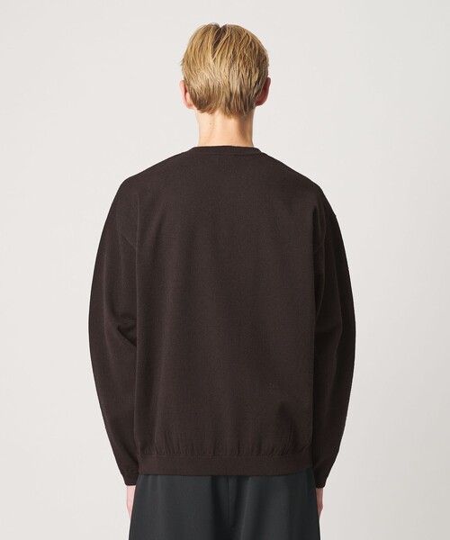 BEAUTY&YOUTH UNITED ARROWS(ビューティーアンドユースユナイテッドアローズ)の「KNITEE フェザー コットン ヘンリーネック ニット Tシャツ ウォッシャブル(ニット/セーター・メンズ・ダークオレンジ/ダークブラウン・XL/L/M/S)」の9枚目の写真