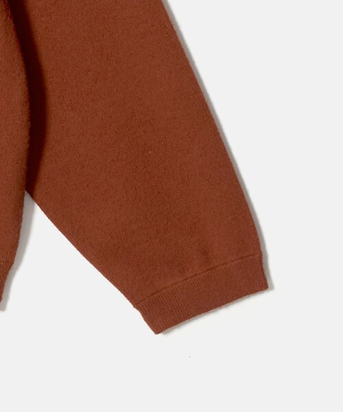 BEAUTY&YOUTH UNITED ARROWS(ビューティーアンドユースユナイテッドアローズ)の「KNITEE フェザー コットン ヘンリーネック ニット Tシャツ ウォッシャブル(ニット/セーター・メンズ・ダークオレンジ/ダークブラウン・XL/L/M/S)」の18枚目の写真