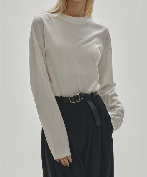 TODAYFUL(トゥデイフル)の「Cotton Useful Long T-shirts(Tシャツ/カットソー・レディース・ホワイト・FREE)」の1枚目の写真