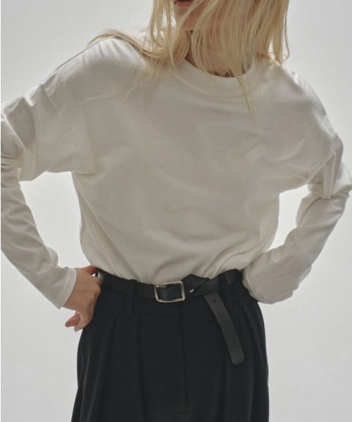 TODAYFUL(トゥデイフル)の「Cotton Useful Long T-shirts(Tシャツ/カットソー・レディース・ホワイト・FREE)」の2枚目の写真