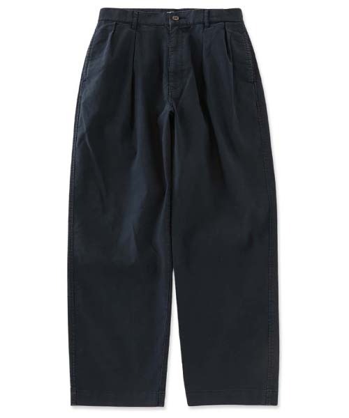 BLUE BLUE(ブルーブルー)の「ライトジャーマンクロス 2タックトラウザーズ(スラックス・メンズ・ベージュ/ブラック/ネイビー・S/M/L/XL)」の3枚目の写真