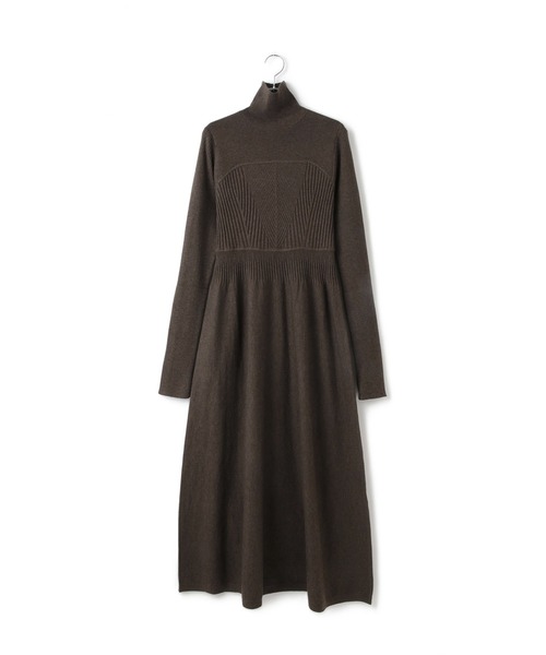 ADAM ET ROPE'（アダムエロペ）の「【WEB限定】・【定番】MIXパターンニットワンピース（ワンピース・レディース・ダークブラウン/ブラック/チャコールグレー/ブルー/キャメル・FREE）」の22枚目の写真