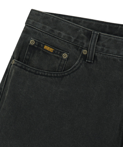 WKNDRS（ウィーキャンドース）の「[WKNDRS X FIT THE SIZE] イーグルデニムパンツ (ブラック)（デニムパンツ・レディース・その他・LARGE/SMALL/MEDIUM/X-LARGE）」の6枚目の写真