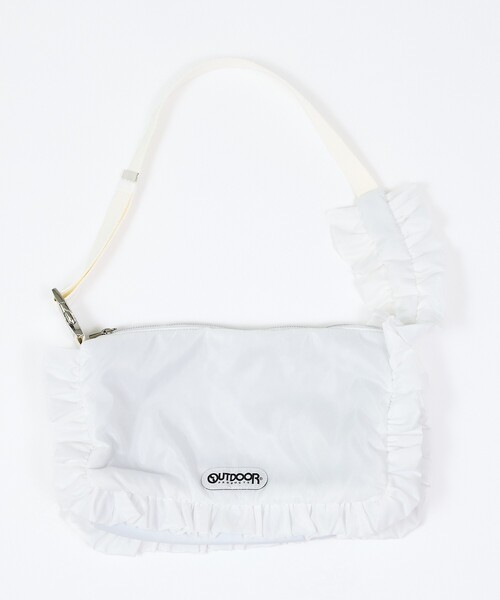 Rouge vif la cle(ルージュヴィフラクレ)の「【OUTDOOR PRODUCTS / アウトドアプロダクツ】ナイロンフリルショルダー/OUTDOOR Nylon Frill Shoulder/バッグ/フリル(トートバッグ・レディース・ブラック/ホワイト・フリー)」の21枚目の写真