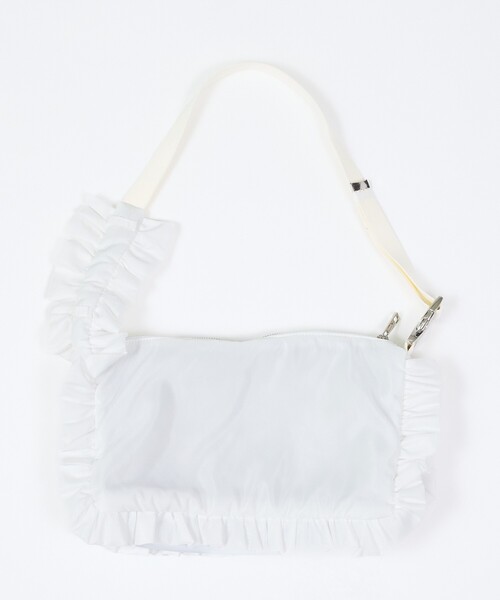 Rouge vif la cle(ルージュヴィフラクレ)の「【OUTDOOR PRODUCTS / アウトドアプロダクツ】ナイロンフリルショルダー/OUTDOOR Nylon Frill Shoulder/バッグ/フリル(トートバッグ・レディース・ブラック/ホワイト・フリー)」の22枚目の写真