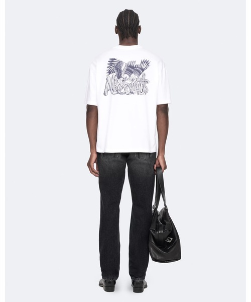 ALLSAINTS(オールセインツ)の「BATTLES RELAXED-FIT GRAPHIC T-SHIRT | BATTLES リラックスフィット グラフィック Tシャツ(Tシャツ/カットソー・メンズ・ホワイト・S/M/L/XL/XS)」の4枚目の写真