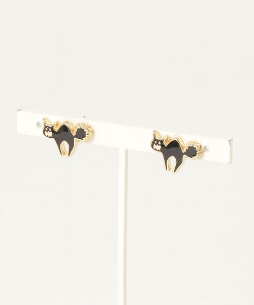 gargle(ガーグル)の「gargle ガーグル:アニマルシリーズ シャーネコ 猫 キャット ピアス(ピアス(両耳用)・レディース・ホワイト/ブラック・FREE)」の8枚目の写真