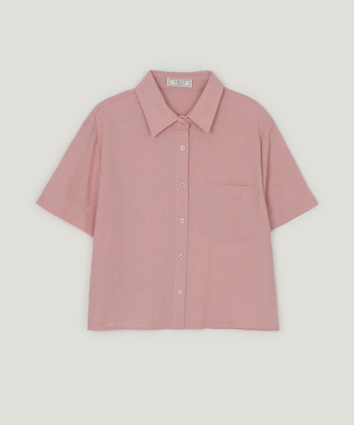 TWEE(トゥウィー)の「ロエブ リネンライク 半袖シャツ(シャツ/ブラウス・レディース・Beige/ネイビー/アイボリー/PINK・FREE)」の15枚目の写真