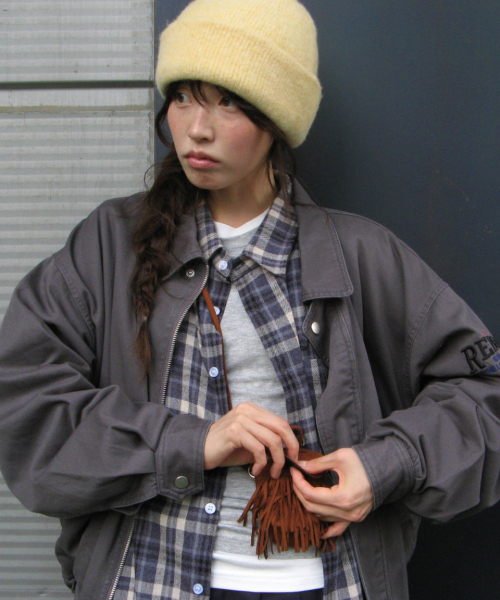 RONRON(ロンロン)の「WASHED VINTAGE COTTON BLOUSON CHARCOAL(ブルゾン・レディース・その他・FREE)」の4枚目の写真