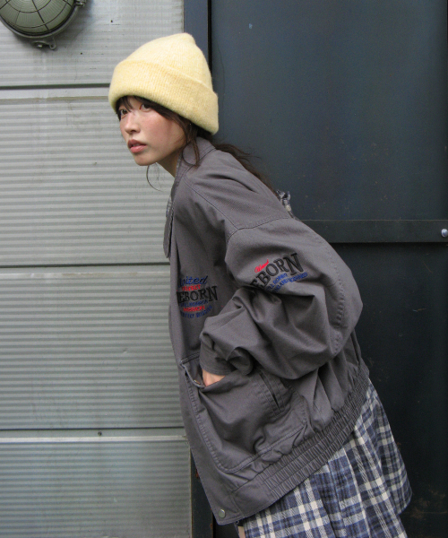 RONRON(ロンロン)の「WASHED VINTAGE COTTON BLOUSON CHARCOAL(ブルゾン・レディース・その他・FREE)」の5枚目の写真