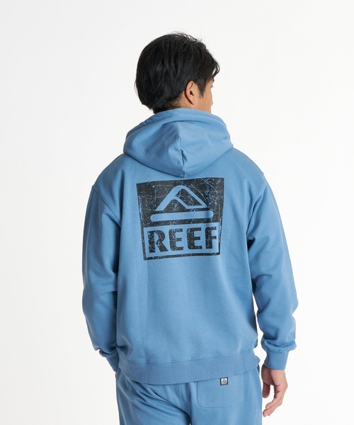 REEF(リーフ)の「REEF メンズ THE CORE HOODIE 擦れロゴスウェットパーカー /抗菌防臭 【2026年秋冬モデル】/リーフバックプリントフーディー(スウェット・メンズ・イエロー/ブルー/ヘザーグレー/ブラック・LARGE/MEDIUM/X-LARGE)」の3枚目の写真