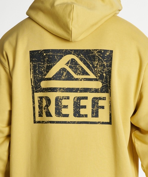 REEF(リーフ)の「REEF メンズ THE CORE HOODIE 擦れロゴスウェットパーカー /抗菌防臭 【2026年秋冬モデル】/リーフバックプリントフーディー(スウェット・メンズ・イエロー/ブルー/ヘザーグレー/ブラック・LARGE/MEDIUM/X-LARGE)」の5枚目の写真