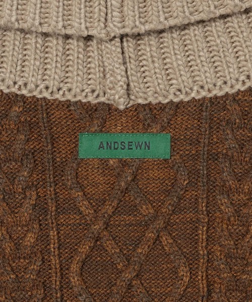 niko and...(ニコアンド)の「【ANDSEWN (アンドソーン)】バイカラーショールカーディガン(カーディガン/ボレロ・メンズ・チャコール/カーキ・LARGE/MEDIUM)」の20枚目の写真
