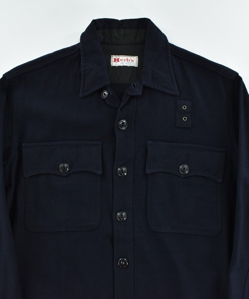 VINTAGE(ヴィンテージ)の「【USED】50-70’s Herb's CPOシャツ ジャケット(シャツ/ブラウス・メンズ・ネイビー・MEDIUM)」の2枚目の写真