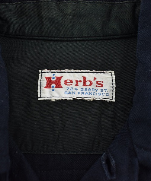 VINTAGE(ヴィンテージ)の「【USED】50-70’s Herb's CPOシャツ ジャケット(シャツ/ブラウス・メンズ・ネイビー・MEDIUM)」の4枚目の写真