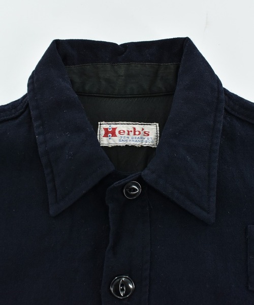 VINTAGE(ヴィンテージ)の「【USED】50-70’s Herb's CPOシャツ ジャケット(シャツ/ブラウス・メンズ・ネイビー・MEDIUM)」の3枚目の写真