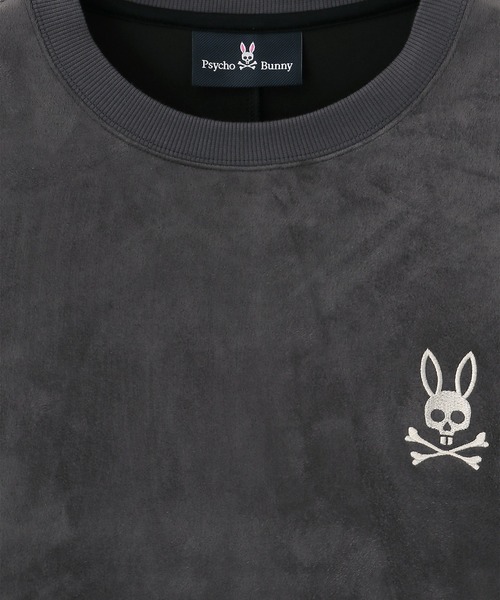 Psycho Bunny（サイコバニー）の「[WEB限定]フェイクスエード サイドZIPプルオーバー（Tシャツ/カットソー・メンズ・チャコールグレー/ベージュ・X-LARGE/SMALL/LARGE/MEDIUM）」の8枚目の写真