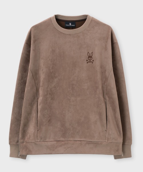 Psycho Bunny（サイコバニー）の「[WEB限定]フェイクスエード サイドZIPプルオーバー（Tシャツ/カットソー・メンズ・チャコールグレー/ベージュ・X-LARGE/SMALL/LARGE/MEDIUM）」の14枚目の写真