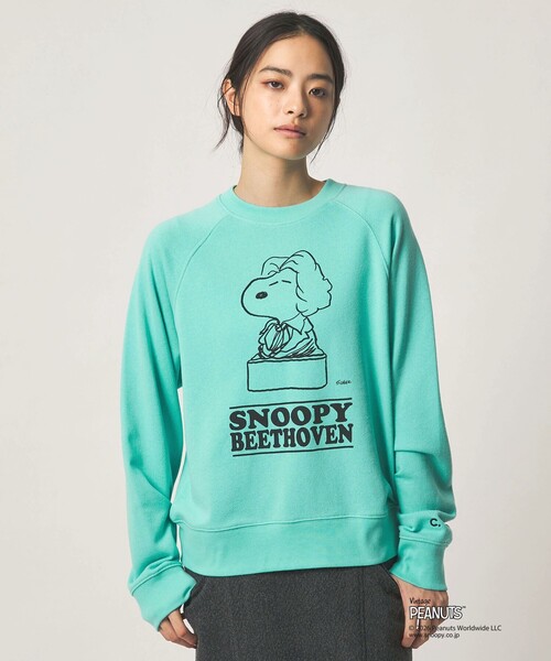 CITEN(シテン)の「<PEANUTS × CITEN>ヴィンテージライクスウェット(Tシャツ/カットソー・レディース・ターコイズブルー系/ライトグレー・FREE)」の5枚目の写真