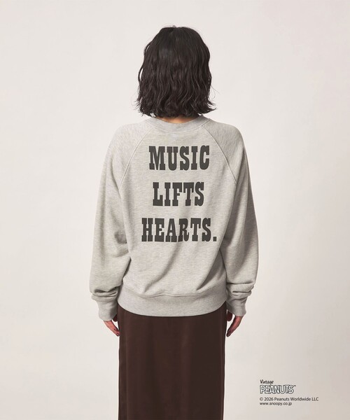 CITEN(シテン)の「<PEANUTS × CITEN>ヴィンテージライクスウェット(Tシャツ/カットソー・レディース・ターコイズブルー系/ライトグレー・FREE)」の9枚目の写真