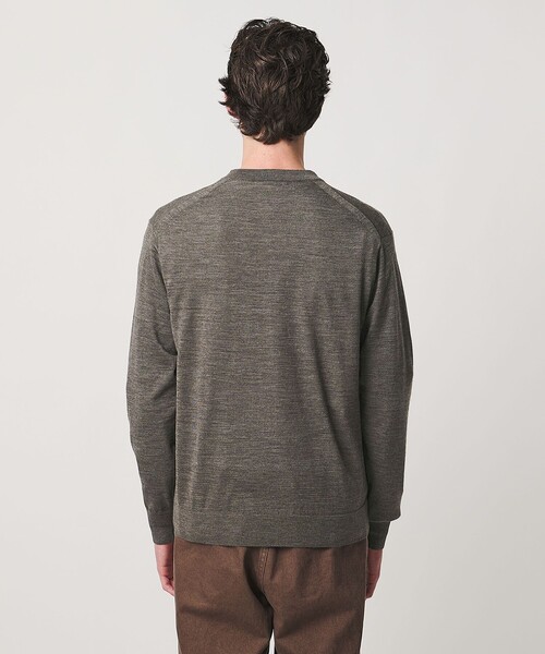 UNITED ARROWS（ユナイテッドアローズ）の「アルパカ/ウール ヘンリーネック ニット（ニット/セーター・メンズ・ブラック/レッド/モカ・S/L/M/XL）」の16枚目の写真